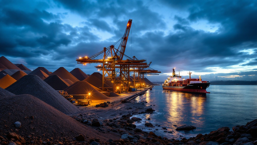 Gráfico mostrando a alta no preço do minério de ferro, apesar da demanda fraca da China.