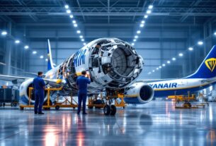 Ryanair avalia cancelar pedidos de até 330 aviões Boeing, incluindo o 737 MAX 10, devido a potenciais tarifas impostas pelos EUA.