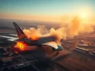 Boeing 787 Dreamliner da Air India após acidente em Ahmedabad, Índia
