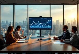 Gráfico mostrando a evolução do emprego nos EUA e dados do PMI no Brasil