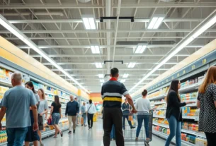 Queda de vendas no varejo brasileiro em abril de 2025, revelada pelo IBGE, com foco em supermercados e hipermercados.