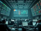 Gráfico mostrando queda do Ibovespa após máximas históricas devido a temores sobre tarifas comerciais dos EUA