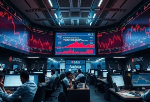 Queda do Ibovespa impulsionada por novas tarifas dos EUA, VALE3, PETR4 e bancos.