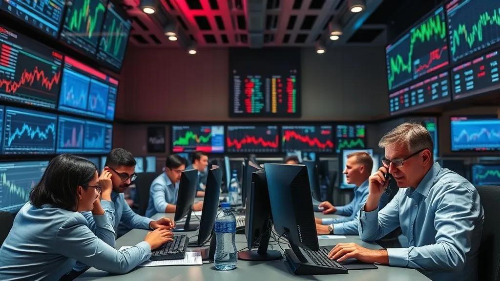 Gráfico do Ibovespa em queda com destaque para ações da Petrobras e Vale e alta do dólar.