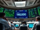Ibovespa atinge novo recorde histórico, com alta de 1,35%, enquanto dólar cai para o menor valor desde junho de 2024.