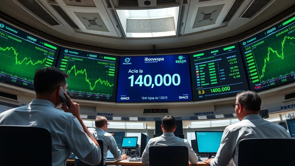 Ibovespa atinge novo recorde histórico, com alta de 1,35%, enquanto dólar cai para o menor valor desde junho de 2024.