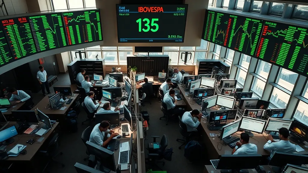 Ibovespa sobe 1% e retoma 135 mil pontos, impulsionado por expectativas de negociações comerciais entre EUA e China.