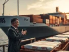 Primeiro embarque de carne bovina da JBS para o Vietnã, com presença de autoridades brasileiras e vietnamitas.