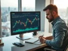 Gráfico mostrando Bandas de Bollinger para análise técnica de ativos financeiros