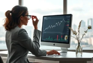Gráfico mostrando queda do Ibovespa com destaque para MRV&Co e Porto Seguro
