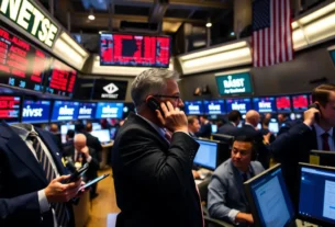 Queda nas bolsas de NY após alertas de Powell sobre inflação e mercado de trabalho em 23/09/2025.
