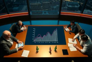 Gráfico mostrando decisões do Copom e Fed sobre taxas de juros em super-quarta econômica