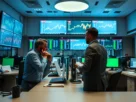 Ibovespa em alta com dólar em queda, mostrando movimentação do mercado financeiro brasileiro