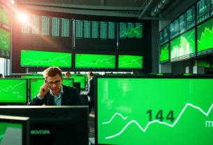 Ibovespa sobe com dados de inflação e atinge recorde acima de 143 mil pontos, impulsionado por otimismo do mercado.