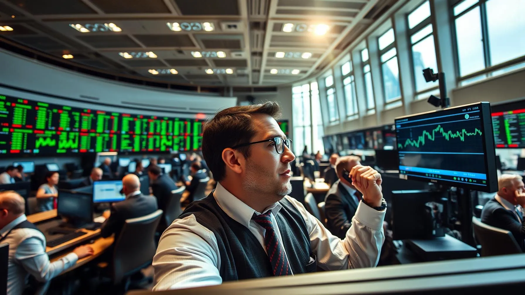 Mercados europeus estáveis com Stoxx 600 em alta e BCE mantendo taxas de juros.