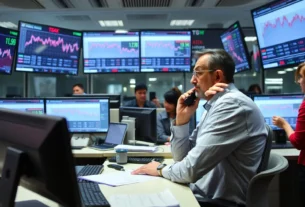 Queda nas bolsas europeias devido a incertezas econômicas e tarifas dos EUA.