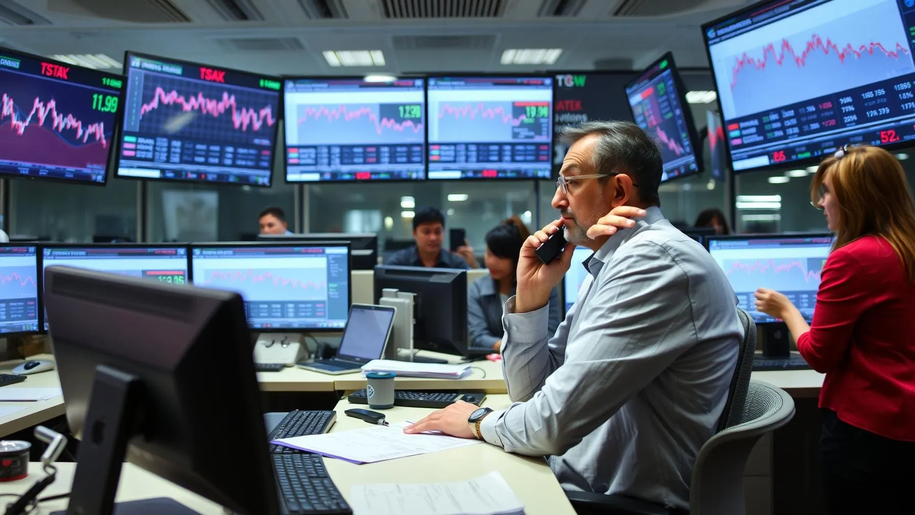Queda nas bolsas europeias devido a incertezas econômicas e tarifas dos EUA.