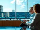 Gráfico do índice STOXX 600 mostrando estabilidade após decisões de bancos centrais europeus