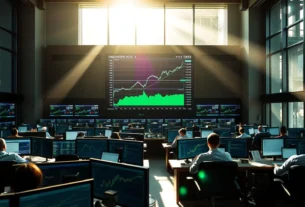 Ibovespa em alta recorde com dólar em queda e juros elevados movimentando mercado financeiro brasileiro