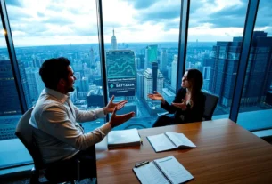 Ibovespa em queda com PETR4 caindo e VALE3 subindo, influenciado por crédito imobiliário e cenário macroeconômico